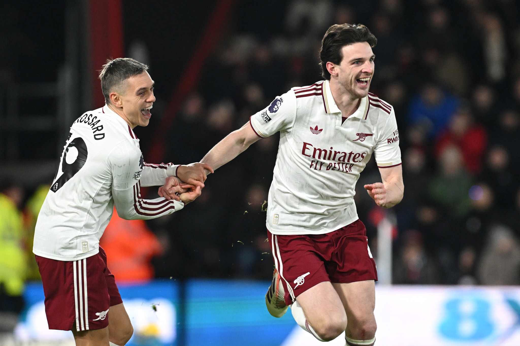 Rice ledak dua gol, Arsenal tumpaskan Bournemouth 3-2